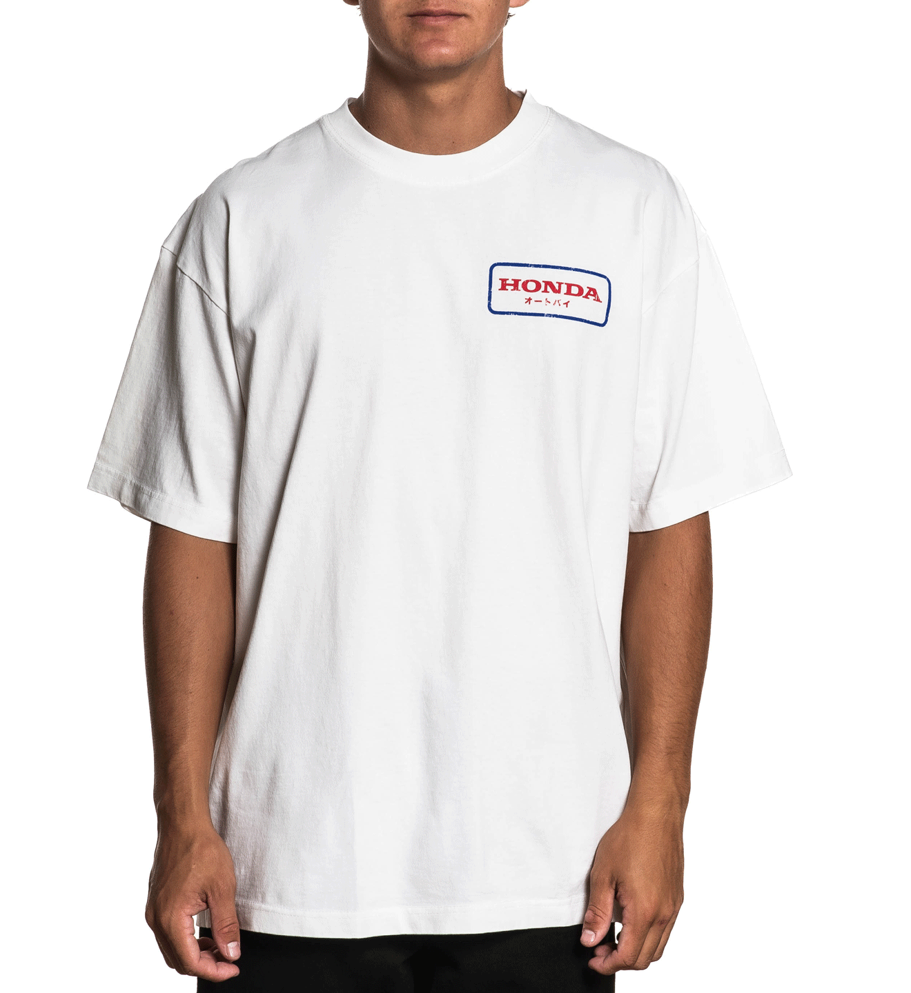 SCELTA MUSIROONS HONDA 10 シャツ Pico Tee - Vintage White – Honda by CPTN Apparel Company, LLC