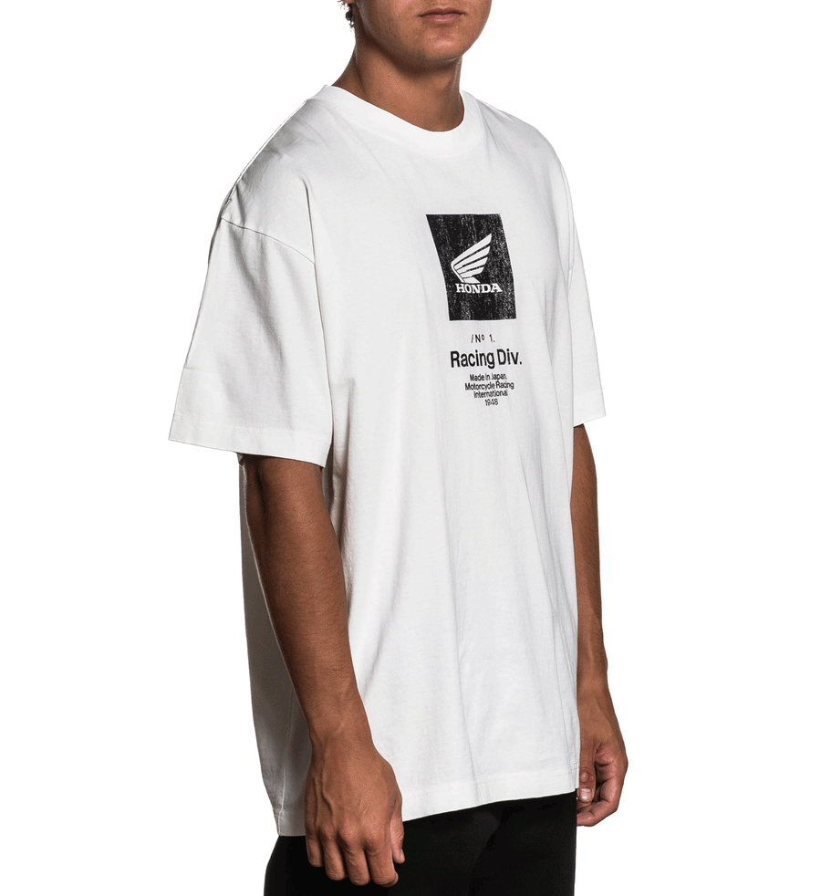 Global Racing Tee - Vintage White