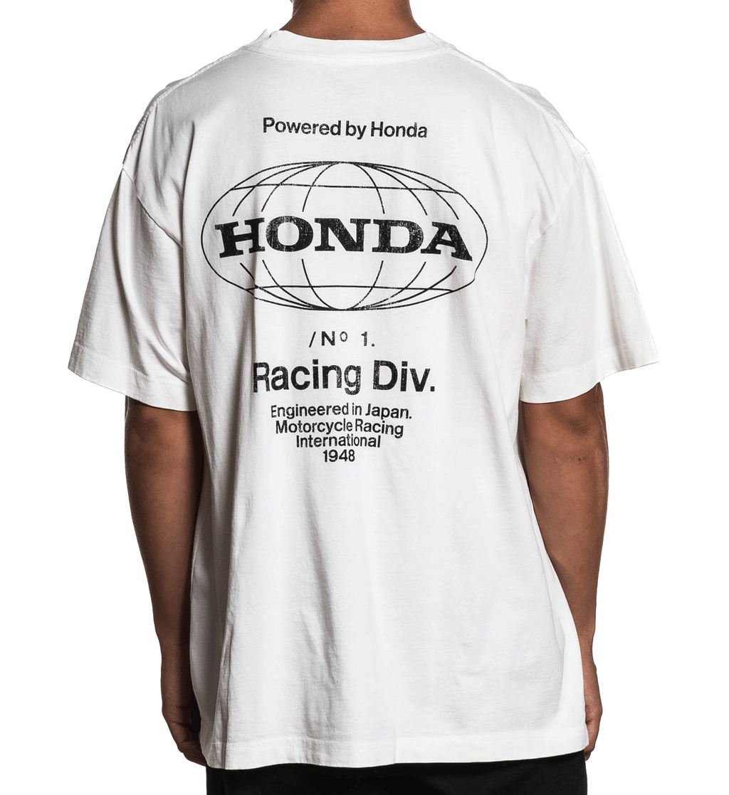 Global Racing Tee - Vintage White