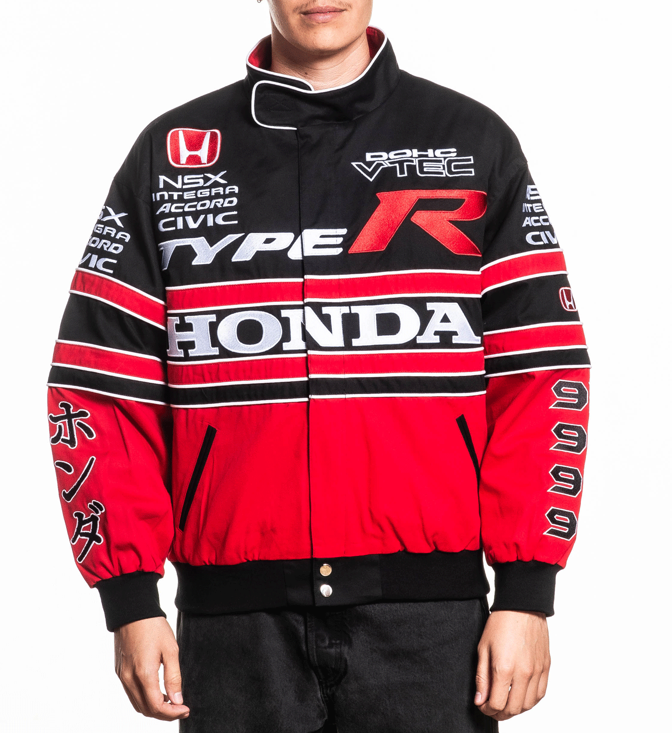 Honda Racing ホンダ 3way バイクジャケット プロテクター Honda Offset Tee - Natural - Honda by CPTN Apparel Company, LLC