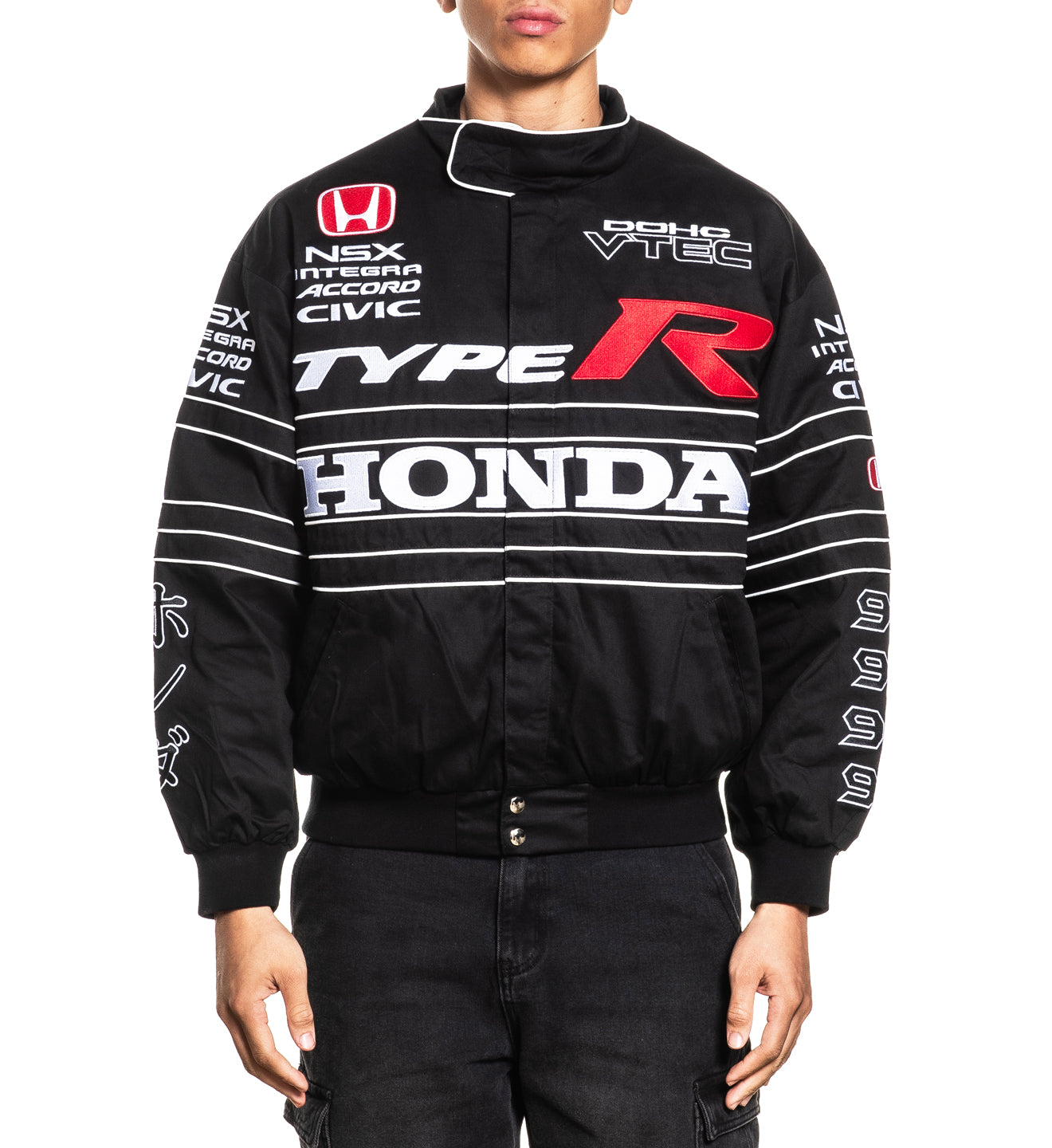 Honda TES Racing Team ジャンパー ブラック Honda Offset Tee - Natural - Honda by CPTN Apparel Company, LLC