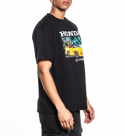 Phoenix Yellow Tee - Black