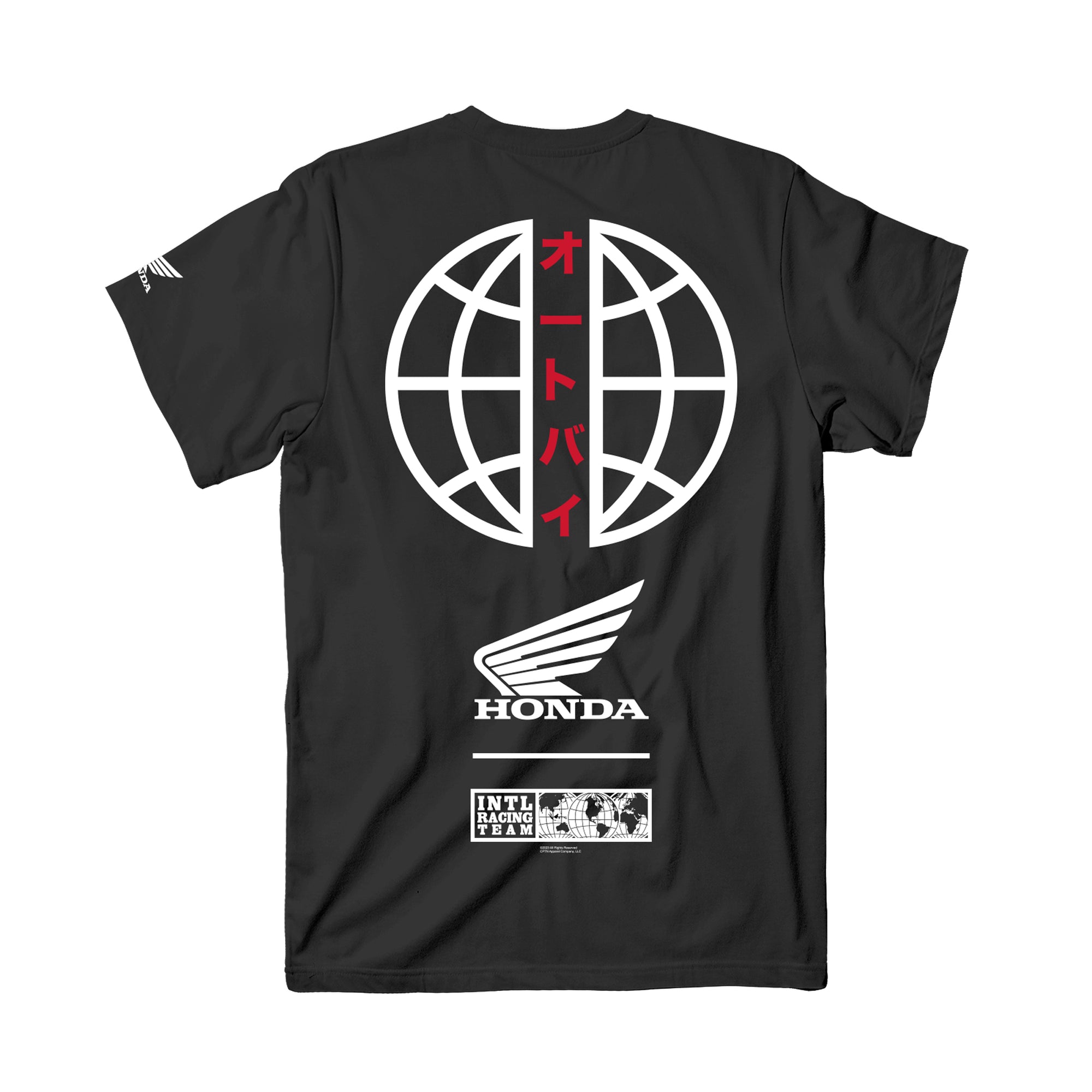 Honda Distance Tee - Black - Honda by CPTN Apparel Company, LLC