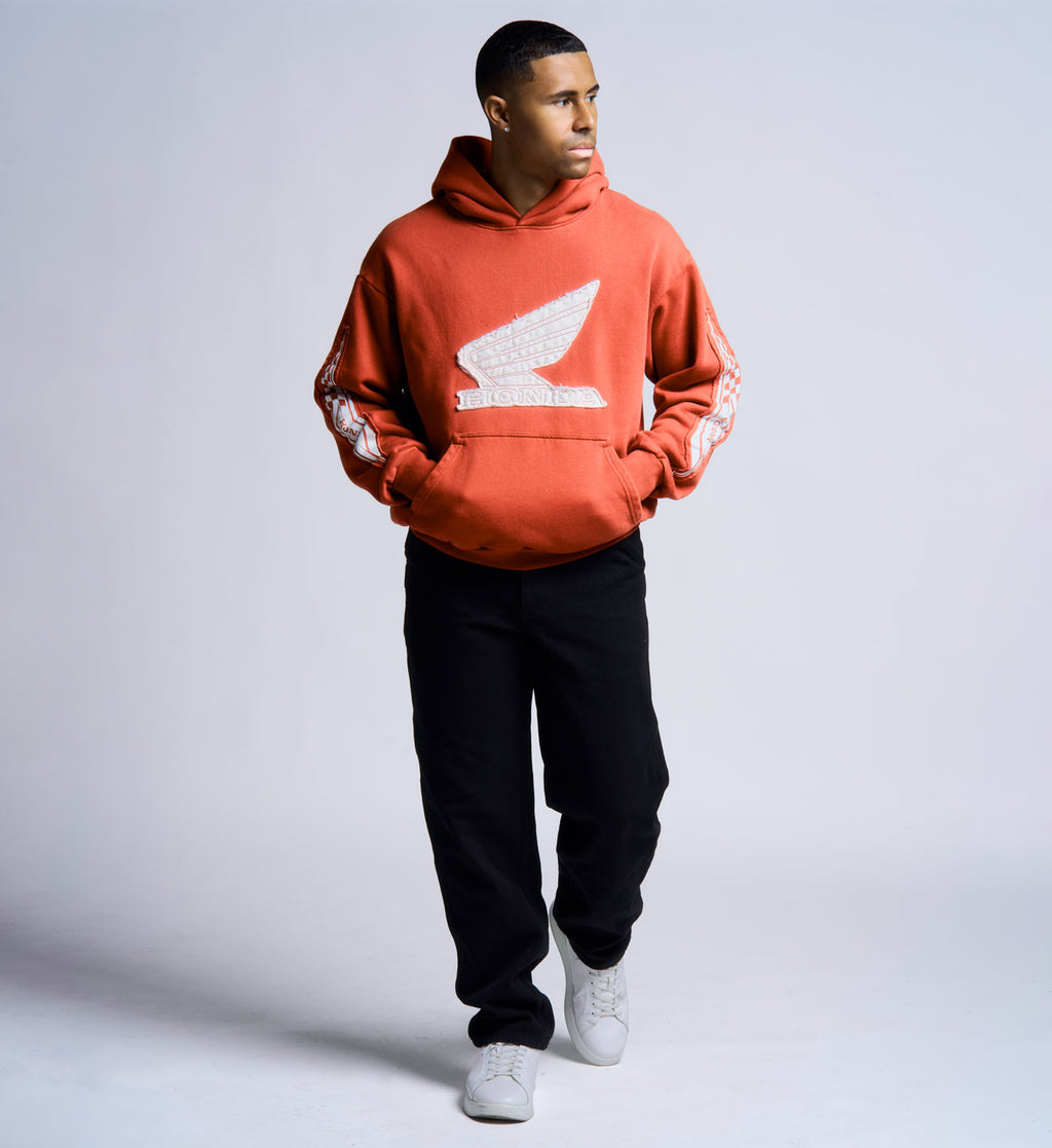 Down Shift Hood - Red