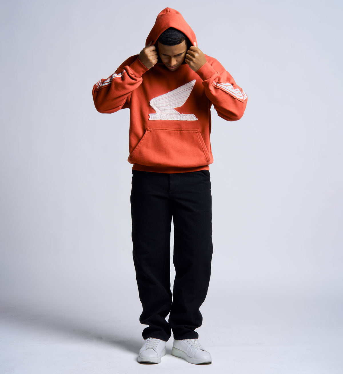 Down Shift Hood - Red